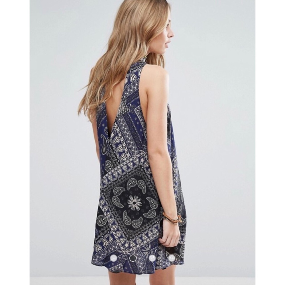 {SOLD} FREE PEOPLE Printed Beau Dress Scarf Print - Picture 2 of 9